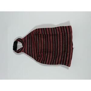 Vintage Cache Striped Metallic Halter Top Size 2